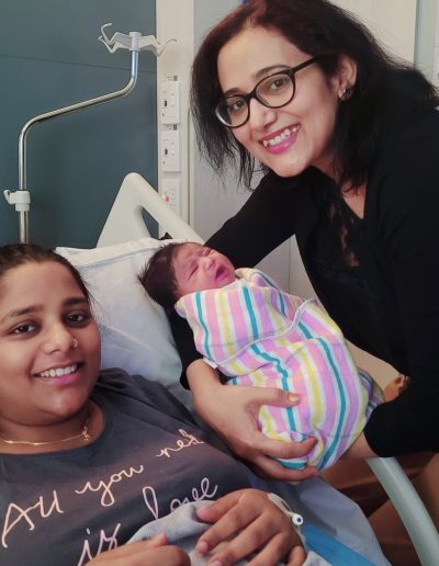 Dr Shetty checking in on mum and baby