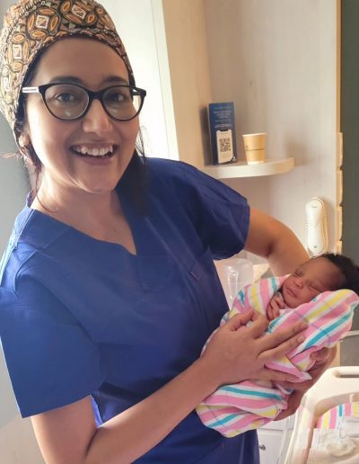 Prayata with Newborn