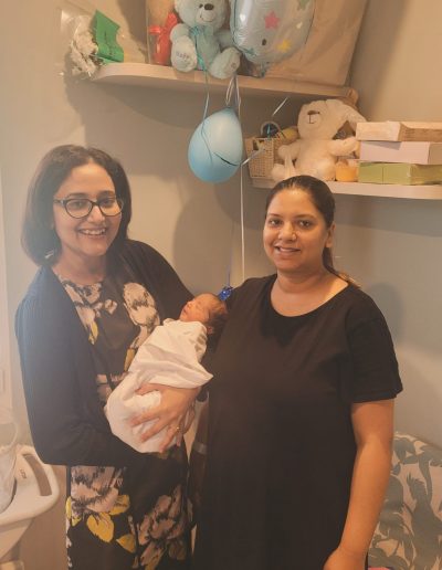 Prayatna with new born and mum